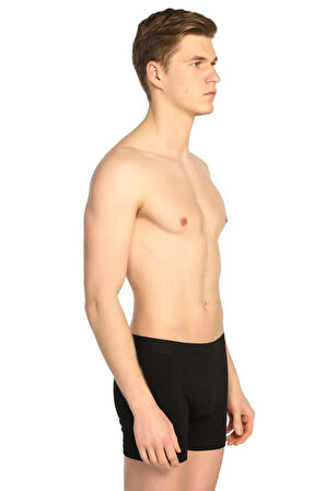 Erkek Siyah 10'lu Paket likralı Boxer ELF568T0114CCM10