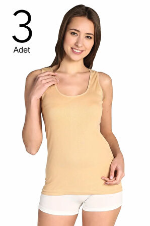 Kadın Beyaz 3'lü Paket  Atlet ELF568T0136CCM3