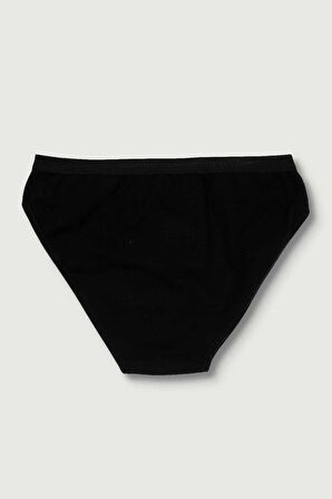 Kadın Siyah 3'lü Paket  Bikini Külot ELF568T0635CCM3