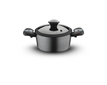 Diamond 24 Cm Yanmaz Yapışmaz Elmas Derin Tencere