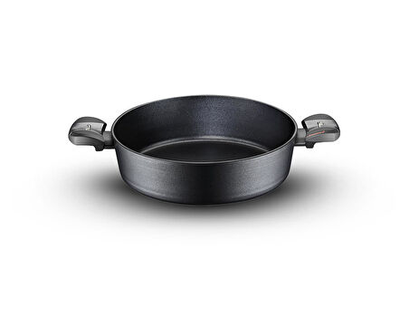 Diamond 24 Cm Yanmaz Yapışmaz Elmas Basık Tencere