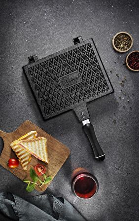 Brioni Diamond Tost Grill Maxi Boy Ocak Üstü Tost Makinesi