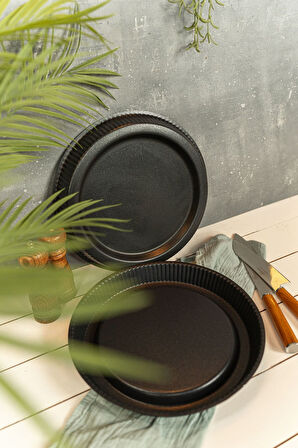 Diamond 30 Cm Yanmaz Yapışmaz Siyah Tart Kalıbı