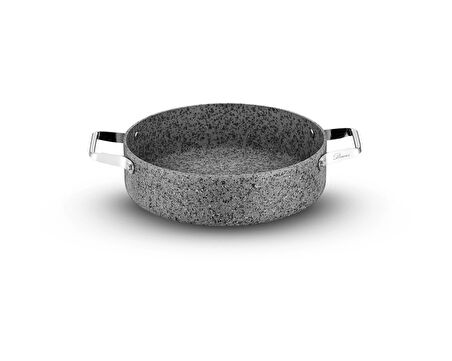 Brioni Stone-Age 24 cm Çizilmez Yanmaz Yapışmaz İndüksiyonlu Basık Tencere