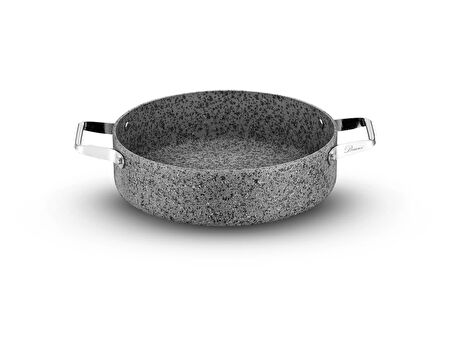 Brioni Stone-Age 26 cm Çizilmez Yanmaz Yapışmaz İndüksiyonlu Basık Tencere