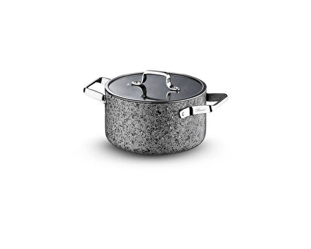 Brioni Stone-Age 20 cm Çizilmez Yanmaz Yapışmaz Derin Tencere
