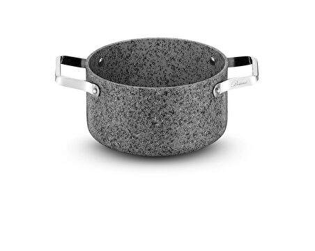 Brioni Stone-Age 22 cm Çizilmez Yanmaz Yapışmaz İndüksiyonlu Derin Tencere
