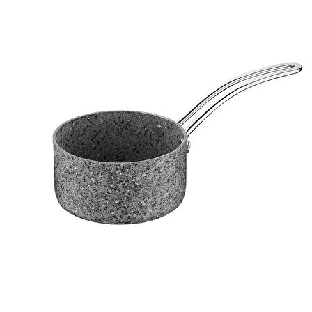 Brioni Stone-Age 16 cm Çizilmez Yanmaz Yapışmaz Kapaklı Sos Tenceresi