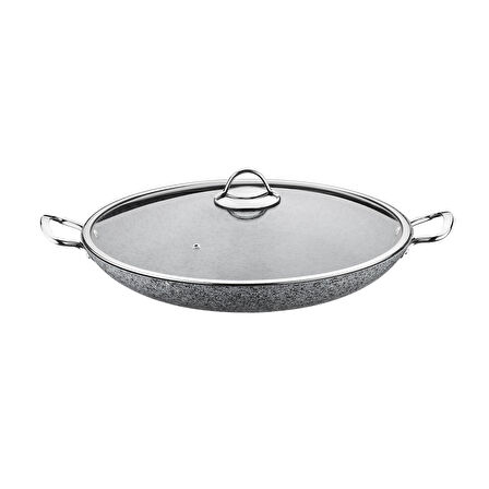 Brioni Stone-Age 38 cm Çizilmez Yanmaz Yapışmaz İndüksiyonlu Şef Tenceresi