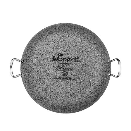 Brioni Stone-Age 38 cm Çizilmez Yanmaz Yapışmaz İndüksiyonlu Şef Tenceresi