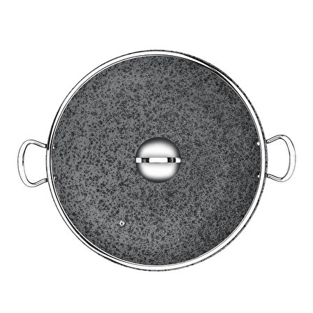 Brioni Stone-Age 38 cm Çizilmez Yanmaz Yapışmaz İndüksiyonlu Şef Tenceresi