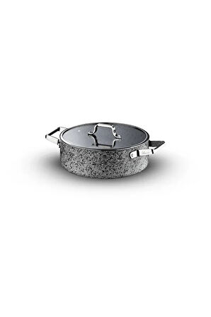 Brioni Stone-H 22 Cm Kısa Tencere SH-122