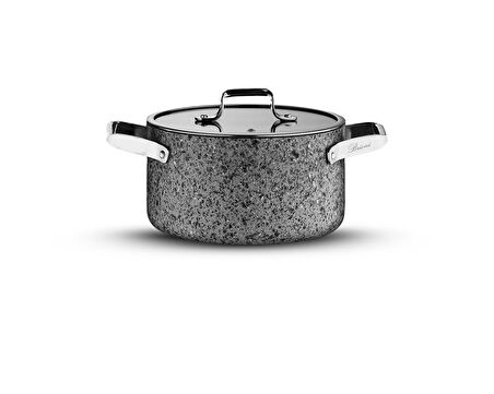 Stone-Age 24 cm  Çizilmez Yanmaz Yapışmaz Indüksiyonlu Derin Tencere