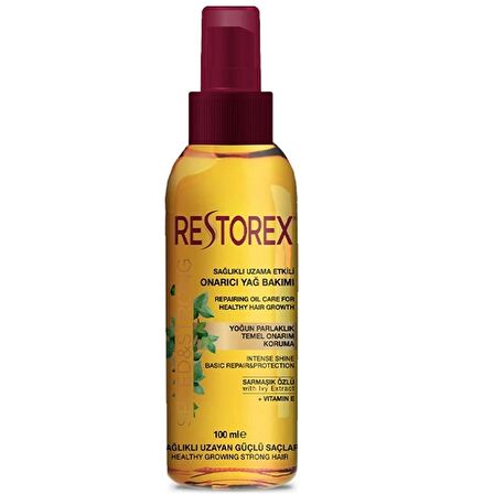 Restorex Sağlıklı Uzama Etkili Onarıcı Saç Bakım Yağı 100 ml