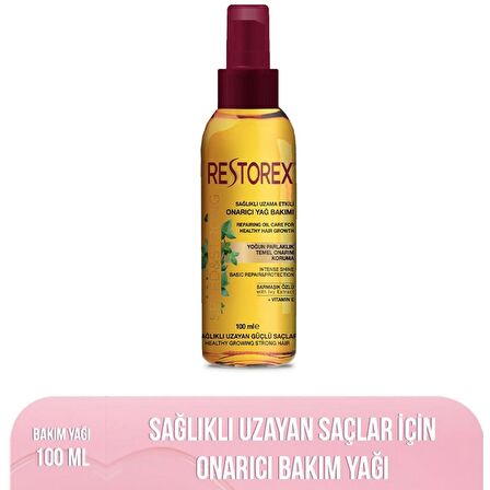 Restorex Sağlıklı Uzama Etkili Onarıcı Saç Bakım Yağı 100 ml