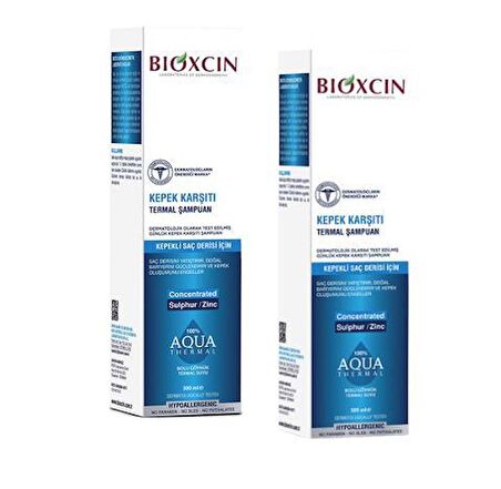 Bioxcin Aqua Thermal Kepek Karşıtı Şampuan 300 ml 2 Adet