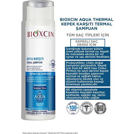 Bioxcin Aqua Thermal Kepek Karşıtı Şampuan 300 Ml