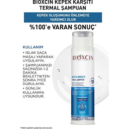 Bioxcin Aqua Thermal Kepek Karşıtı Şampuan 300 Ml