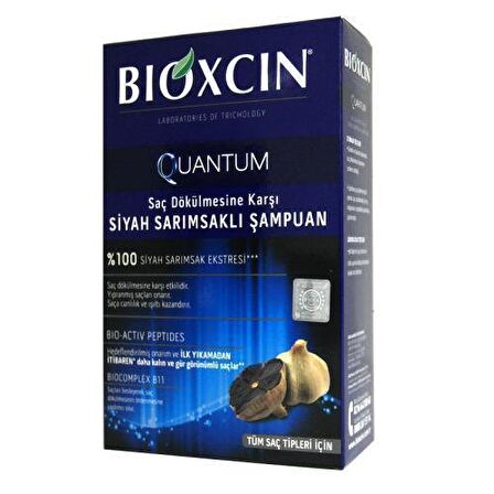 Bioxcin Quantum Tüm Saçlar İçin Dökülme Karşıtı Siyah Sarımsaklı Şampuan 300 ml