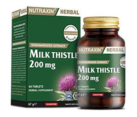 Nutraxin Herbal Milk Thistle 200mg 60 Tablet