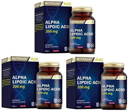 NUTRAXİN ALPHA LİPOİC ACİD 60 TABLET x 3 ADET