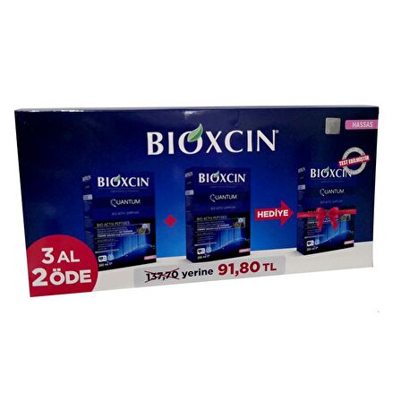 Bioxcin Quantum Bio Activ Hassas Saçlar İçin Şampuan 300 ml 3 Al 2 Öde