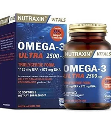 Nutraxin Omega-3 Ultra 2500 Mg 30 Yumuşak Kapsül