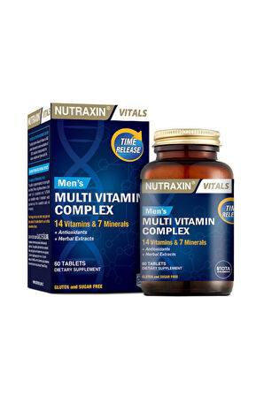 Nutraxin Mens (Erkek) Multi Vitamin Complex 60 Tablet