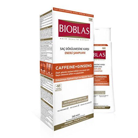 Bioblas Tüm Saçlar İçin Hacim Verici Sülfatsız Kafeinli Şampuan 360 ml