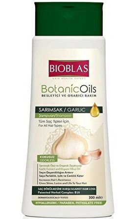 Bioblas Botanic Oils Tüm Saçlar İçin Canlandırıcı Sarımsaklı Şampuan 300 ml