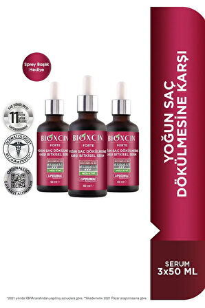 Bioxcin Forte Serum (Yoğun Saç Dökülmelerine Karşı) 3x50 ml