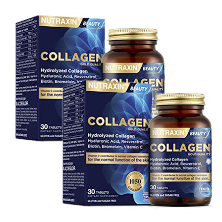 Nutraxin Beauty Gold Collagen 30 Tablet 2'li Paket