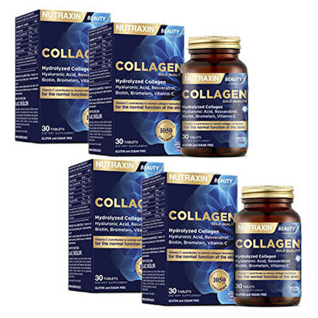 Nutraxin Beauty Gold Collagen 30 Tablet 4'lü Paket