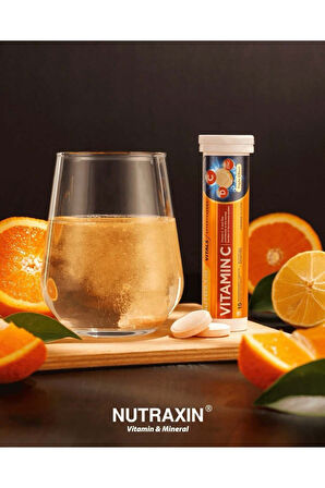 Nutraxin Efervesan - Vitamin C-D-Zinc 15 Tablet 2 Adet