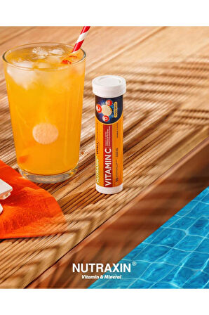Nutraxin Efervesan - Vitamin C-D-Zinc 15 Tablet 2 Adet