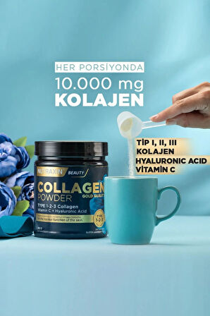 Nutraxin Beauty Collagen Powder Gold Quality 300 gr 3 Adet
