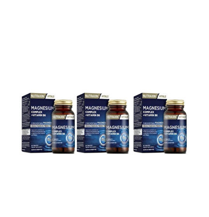 Nutraxin Magnesium Complex Vitamin B6 60 Tablet 3 adet