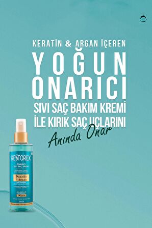 Restorex Keratin & Argan Onarıcı Sıvı Saç Bakım Kr