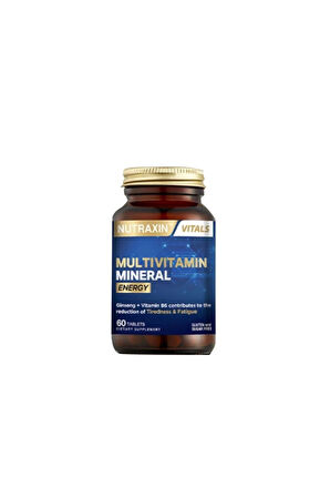 Nutraxin Multivitamin Mineral Energy Complex 60 Tablet 3 Adet