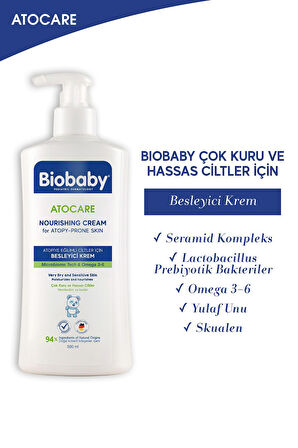 Biobaby Atocare Besleyici Krem 500 ml