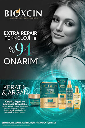 Bioxcin Keratin & Argan Onarıcı Bakım Maskesi 225 ml