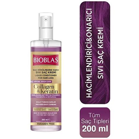 Bioblas Kolajen & Keratin Sıvı Saç Kremi 200 ml