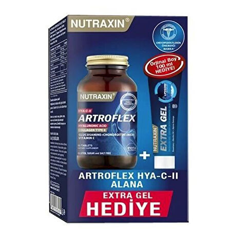 Nutraxin Artroflex Hya-C-II 90 Tablet + Extra Gel 100 ml Hediyeli