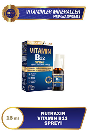NUTRAXIN B12 VITAMIN SPREY 15ML