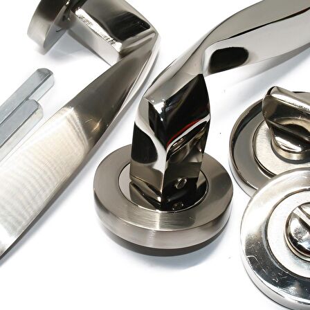 Güven Kapı Kolu Zümrüt Wc Roz.Nikel Saten