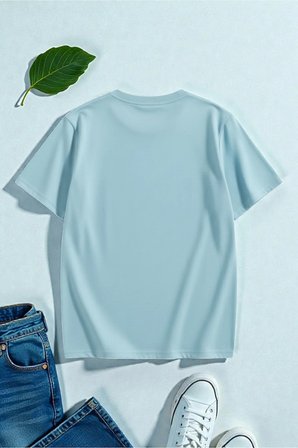 Unisex Hearts Baskılı Tasarım Tshirt