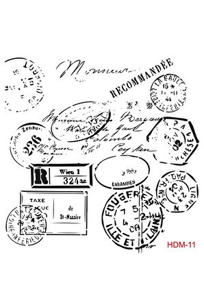 Hdm11 Home Dekor Midi Stencil (25x25)