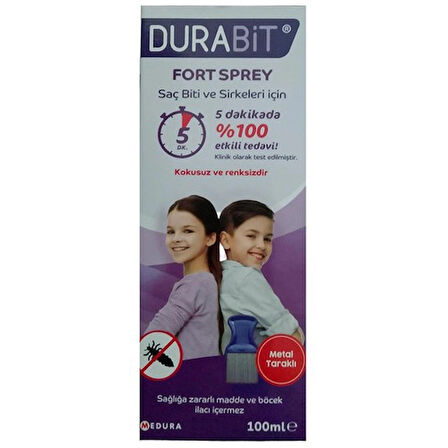 Durabit Fort Sprey 100 ml - Metal Tarak Hediyeli