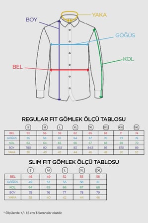 ERKEK A.GRİ SLIM FIT / DAR KALIP EASY IRON ( KOLAY ÜTÜ ) BASIC GÖMLEK