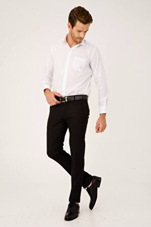 ERKEK SİYAH SLIM FIT / DAR KALIP STD PANTOLON